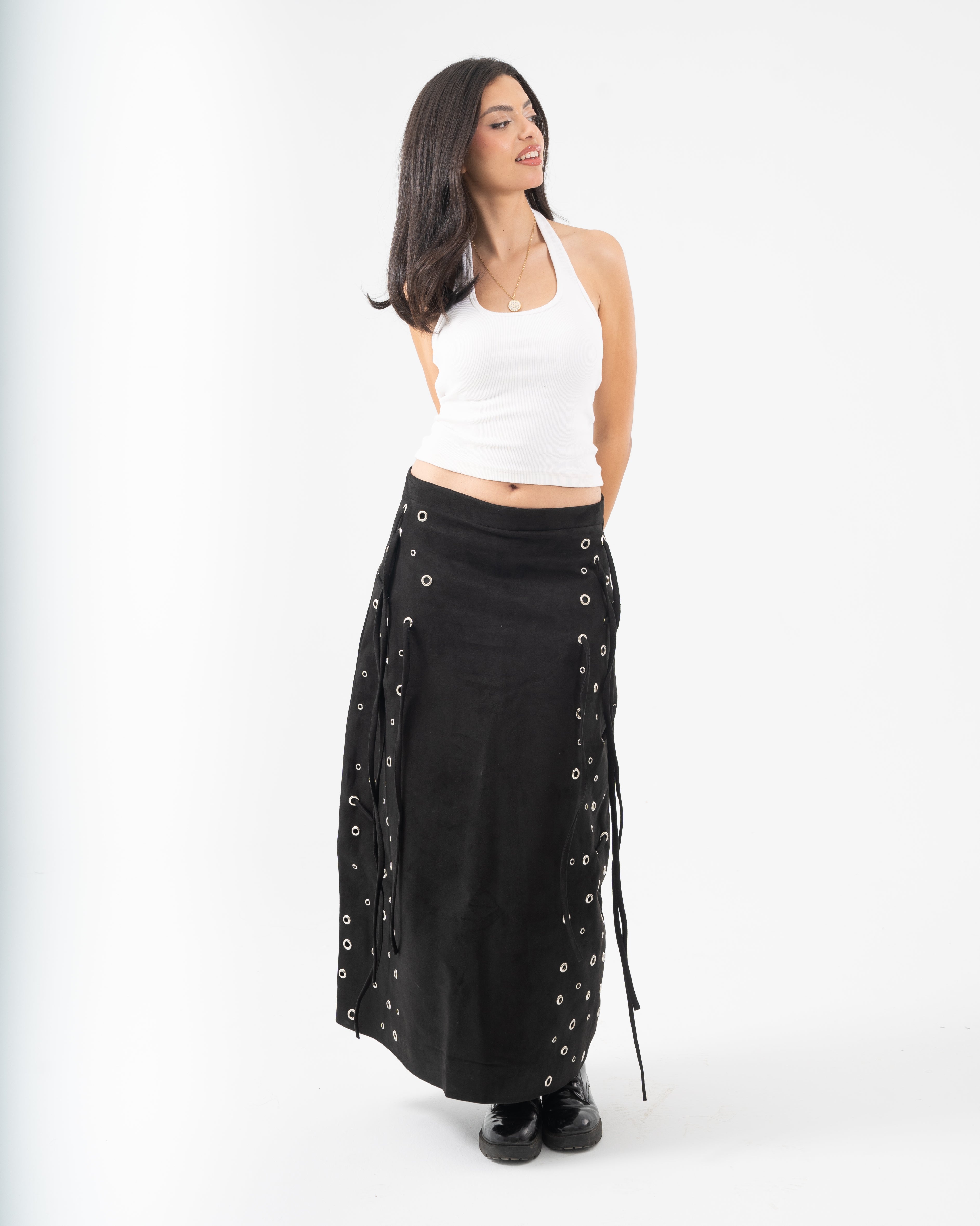 Notice Period Eyelet Skirt